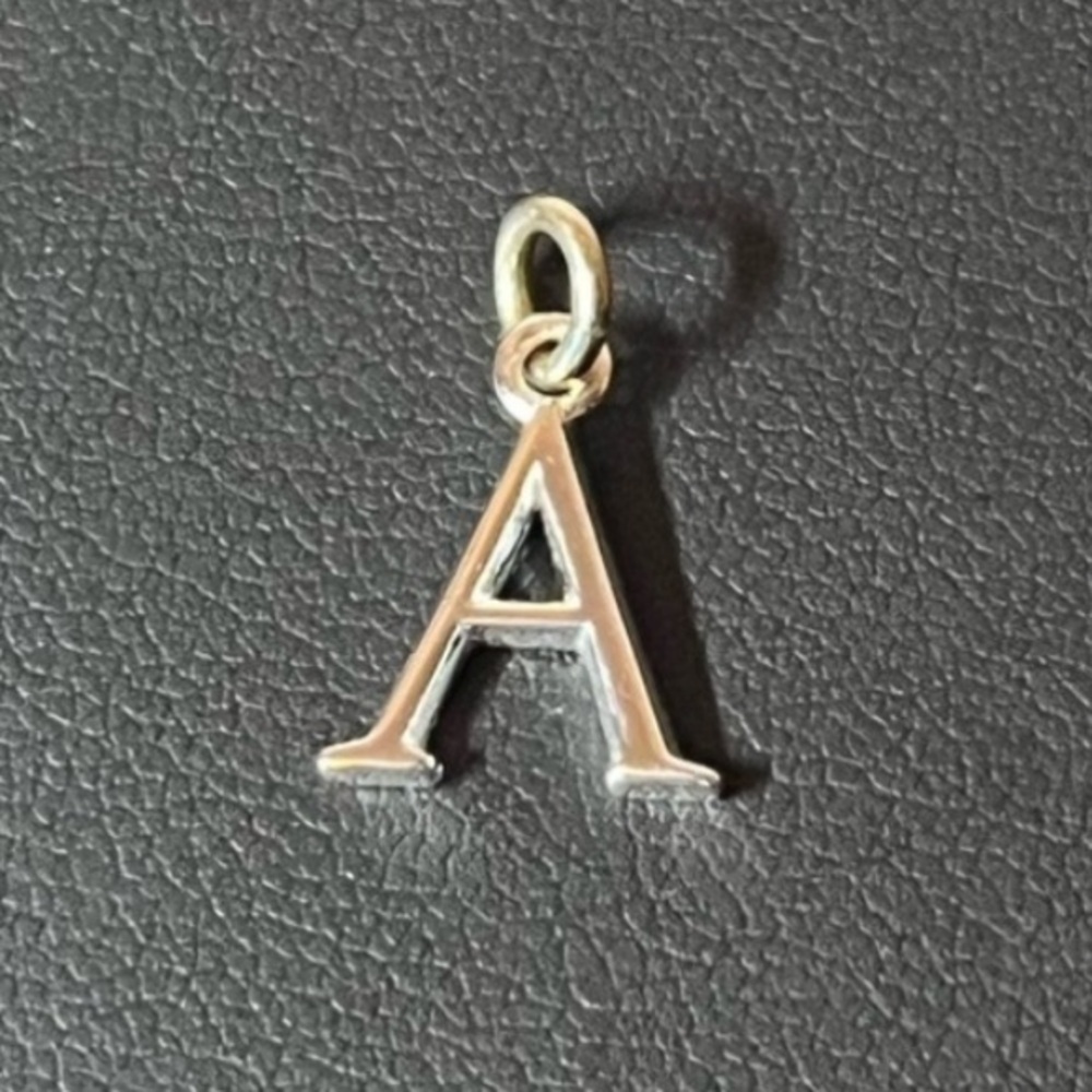 Hillberg & Berk ‘A’ Charm Pendant Charm 925 Sterling Silver. Stamped